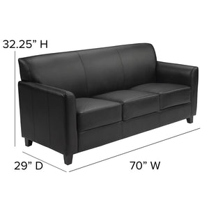 Flash Furniture Hercules Diplomat Series Contemporary Leather Sofa