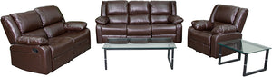 Flash Furniture Harmony Series Leather Reclining Sofa Set