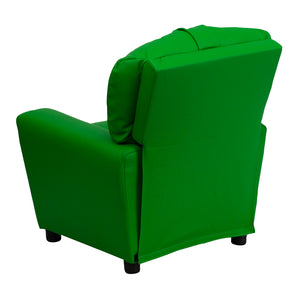 Flash Furniture Kids Contemporary Vinyl Recliner with Cup Holder