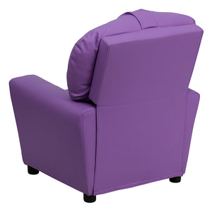 Flash Furniture Kids Contemporary Vinyl Recliner with Cup Holder