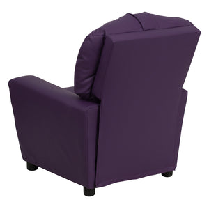 Flash Furniture Kids Contemporary Vinyl Recliner with Cup Holder