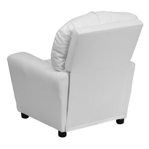 Flash Furniture Kids Contemporary Vinyl Recliner with Cup Holder