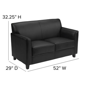 Flash Furniture Hercules Diplomat Series Contemporary Leather Loveseat