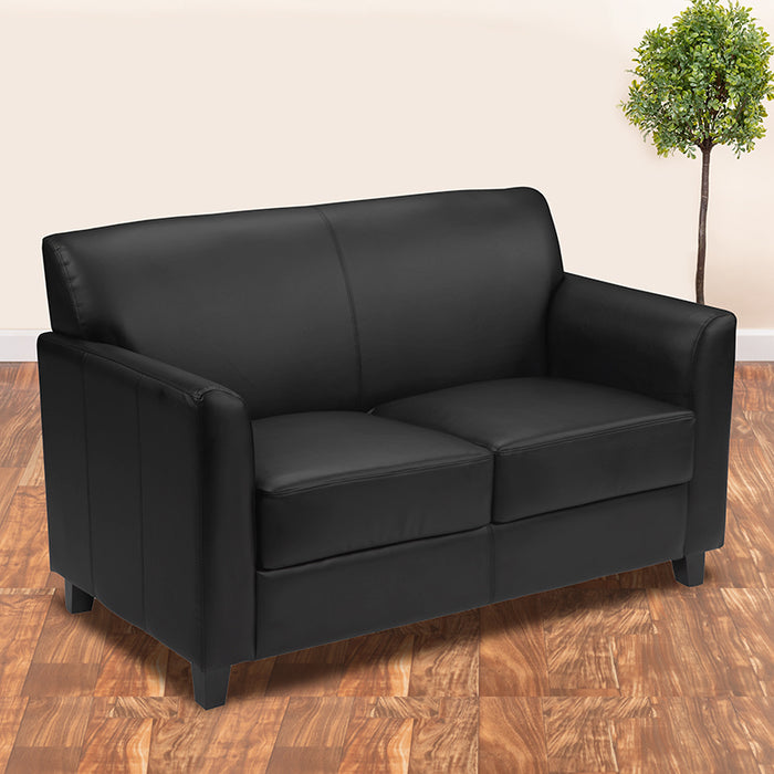 Flash Furniture Hercules Diplomat Series Contemporary Leather Loveseat