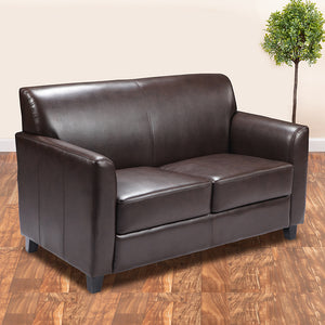 Flash Furniture Hercules Diplomat Series Contemporary Leather Loveseat