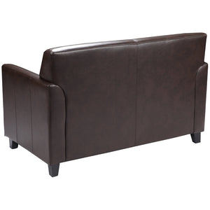 Flash Furniture Hercules Diplomat Series Contemporary Leather Loveseat