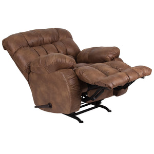 Contemporary Breathable Comfort Padre Almond Fabric Rocker Recliner