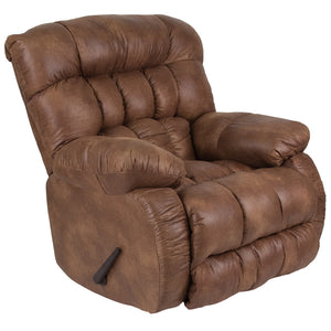 Contemporary Breathable Comfort Padre Almond Fabric Rocker Recliner
