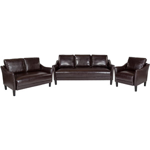 Flash Furniture Asti 3-Piece Upholstered Sofa, Loveseat, & Chair Set