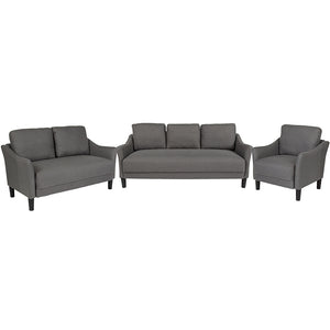 Flash Furniture Asti 3-Piece Upholstered Sofa, Loveseat, & Chair Set