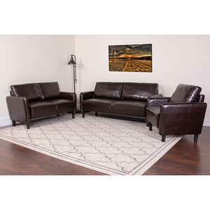 Flash Furniture Candler Park 3-Piece Upholstered Sofa, Loveseat, & Chair Set