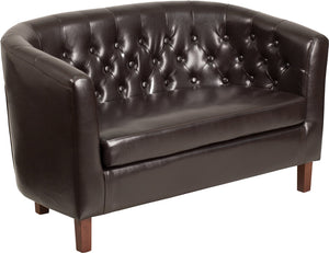 Flash Furniture Hercules 49.5" Colindale Series LeatherSoft Tufted Loveseat