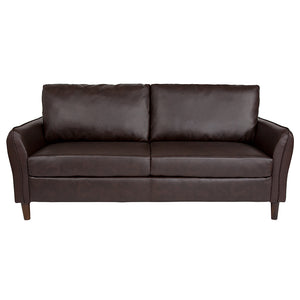 Flash Furniture Milton Park 71.5" Plush Pillow Back Leather Sofa