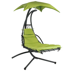 Modern Chaise Lounger Hammock Chair - Lime Green