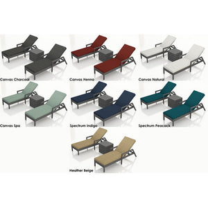 District 3 Piece Chaise Lounge Set with Cushions