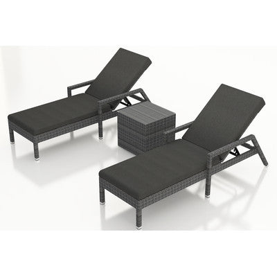 District 3 Piece Chaise Lounge Set with Cushions