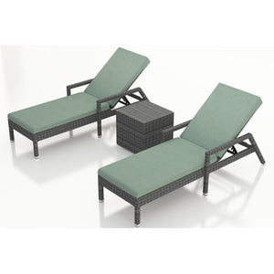 District 3 Piece Chaise Lounge Set with Cushions