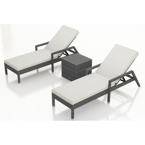 District 3 Piece Chaise Lounge Set with Cushions