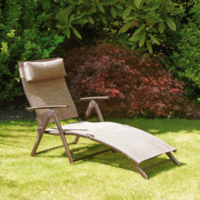 Garden reclining sun loungers discount