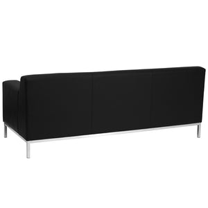 Flash Furniture Hercules Definity Series Contemporary Black Leather Sofa