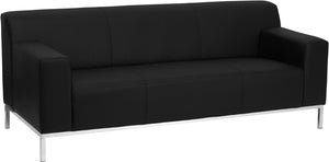 Flash Furniture Hercules Definity Series Contemporary Black Leather Sofa