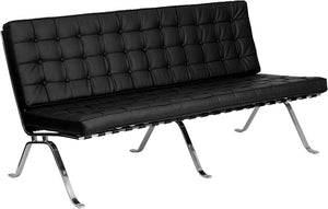 Flash Furniture Hercules Flash Series Black Leather Sofa