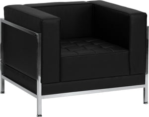 Flash Furniture Hercules Imagination Series Black Leather 3-Piece Sofa Set