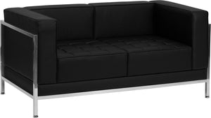 Flash Furniture Hercules Imagination Series Black Leather 3-Piece Sofa Set