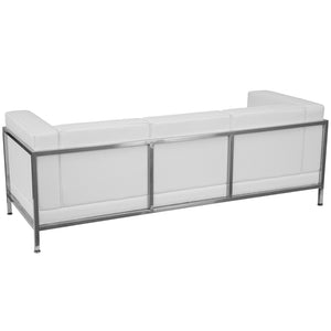 HERCULES Imagination Series White Leather Sofa Set (10 Pieces)