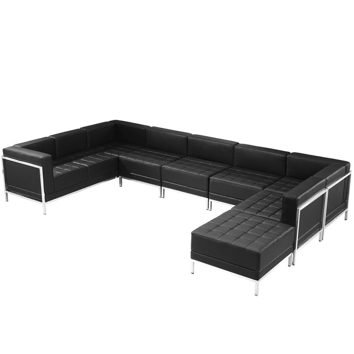 Flash Furniture Hercules Imagination Series Leather U-Shape 7-Piece Sectional Sofa
