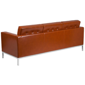 Flash Furniture Hercules Lacey Series Contemporary Leather Sofa