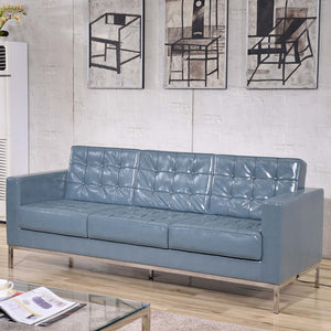 Flash Furniture Hercules Lacey Series Contemporary Leather Sofa