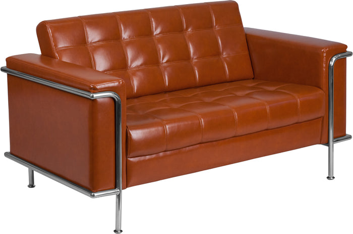 Flash Furniture Hercules Lesley Series Contemporary Leather Loveseat