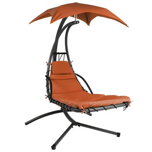 Modern Chaise Lounger Hammock Chair - Orange