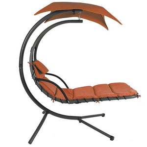 Modern Chaise Lounger Hammock Chair - Orange